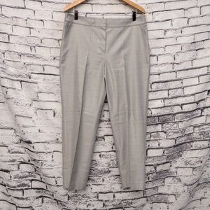 St. John Women’s Silk/Wool Emma Straight Leg Trousers Size 12